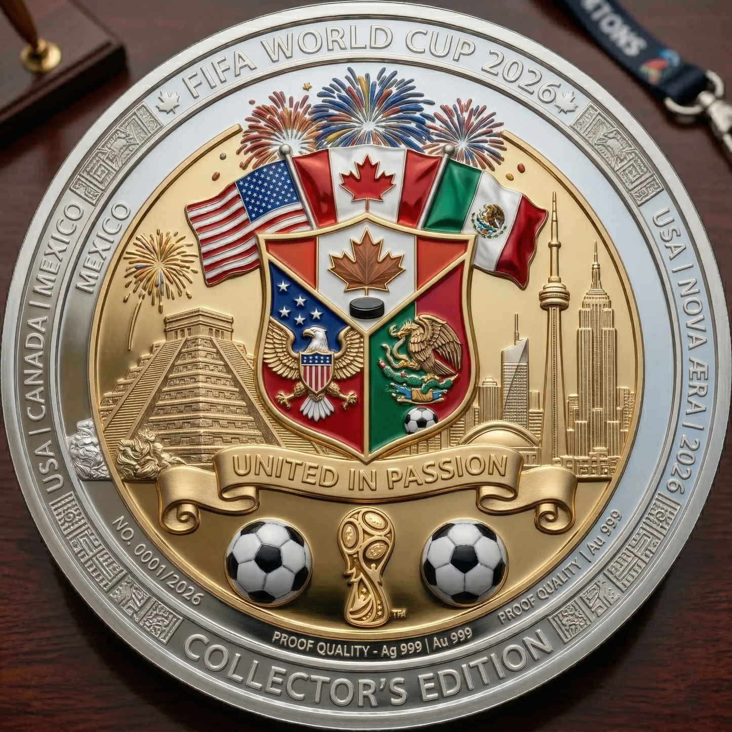 ⚽Монета „Предизвикателство за Световното първенство по футбол 2026“🏆 ★ЛИМИТИРАНО ИЗДАНИЕ • НАЛИЧНИ СА САМО 2026 БРОЯ★