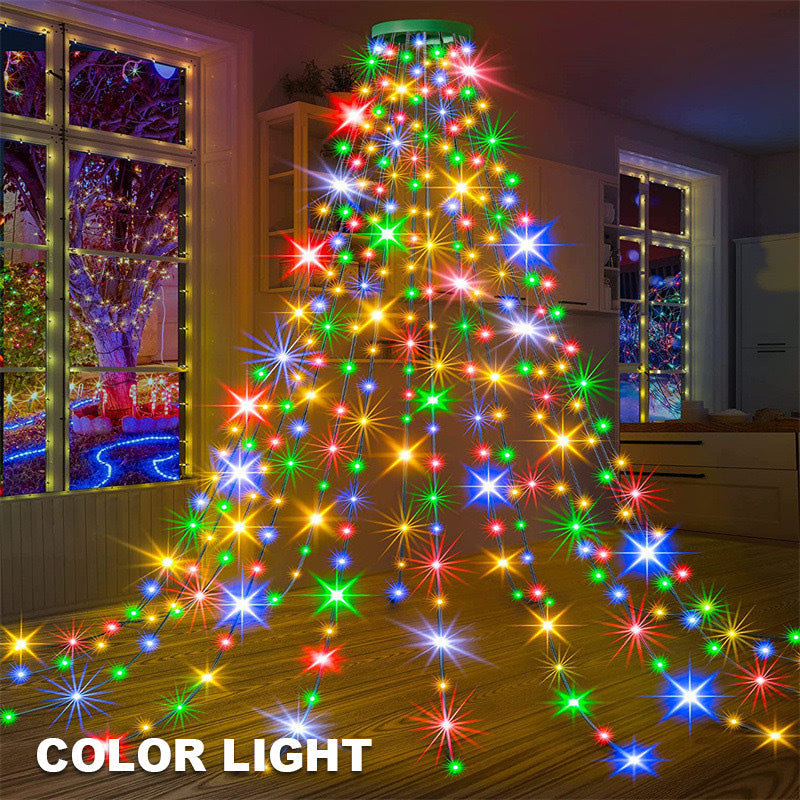 🎄 LED božična lučka za jelko v obliki petkrake zvezde 🎄