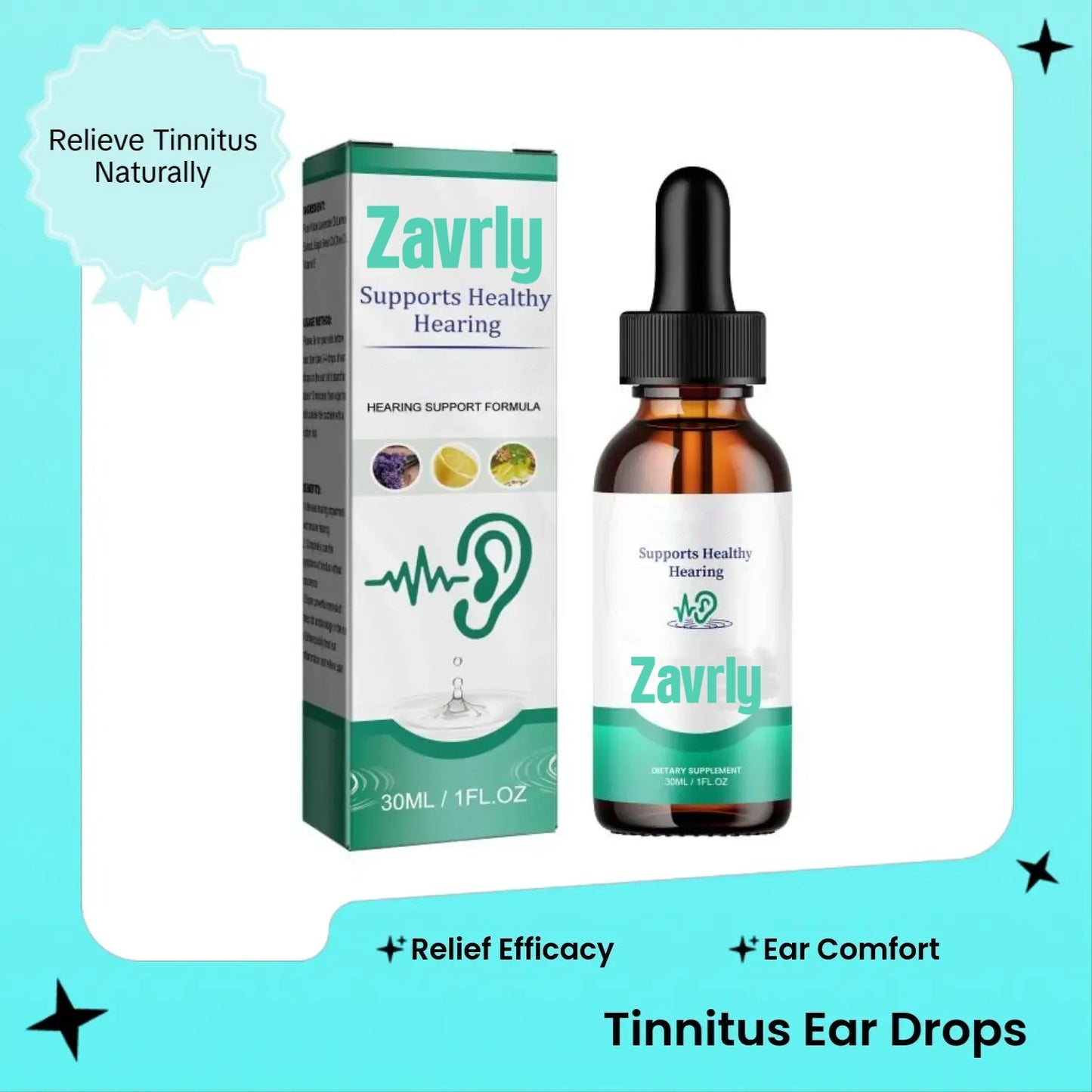 Zavrly Tinnitus капки за уши за чисти уши и максимален комфорт – Открийте незабавно облекчение от тинитус и дискомфорт в ушите🎶