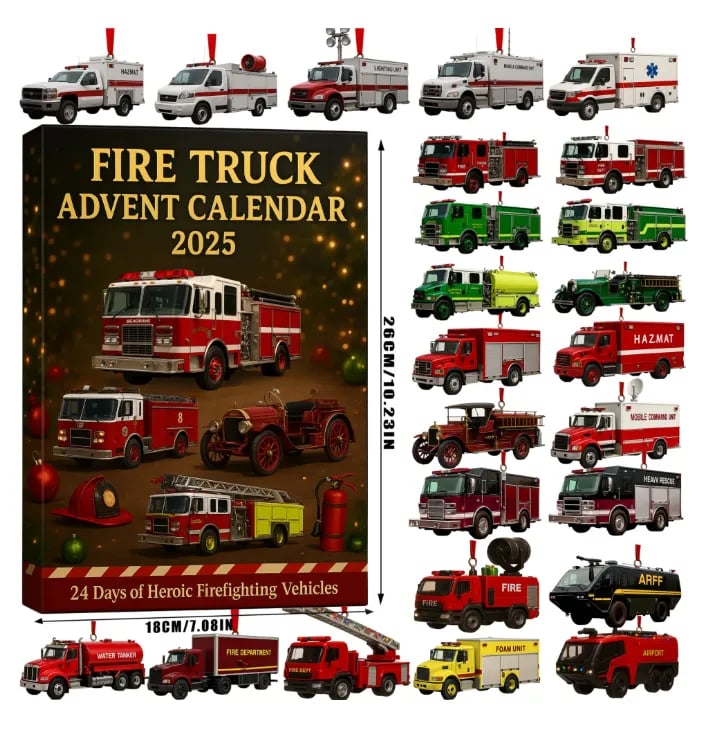🚒🔥АДВЕНТЕН КАЛЕНДАР С ПОЖАРНА КОЛА 2025🎁🌲