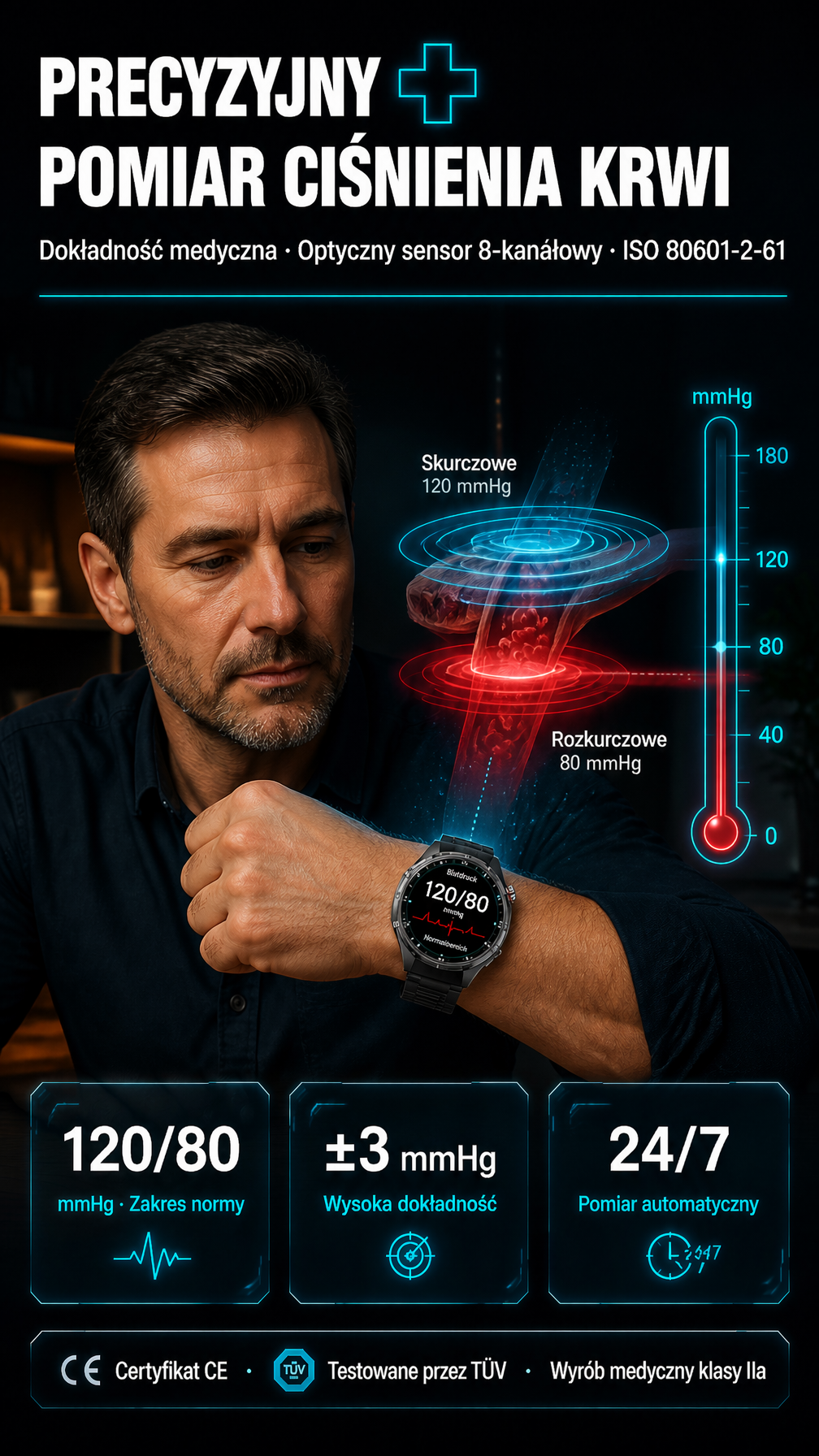 GT6pro inteligentny zegarek z funkcją rozmów Bluetooth