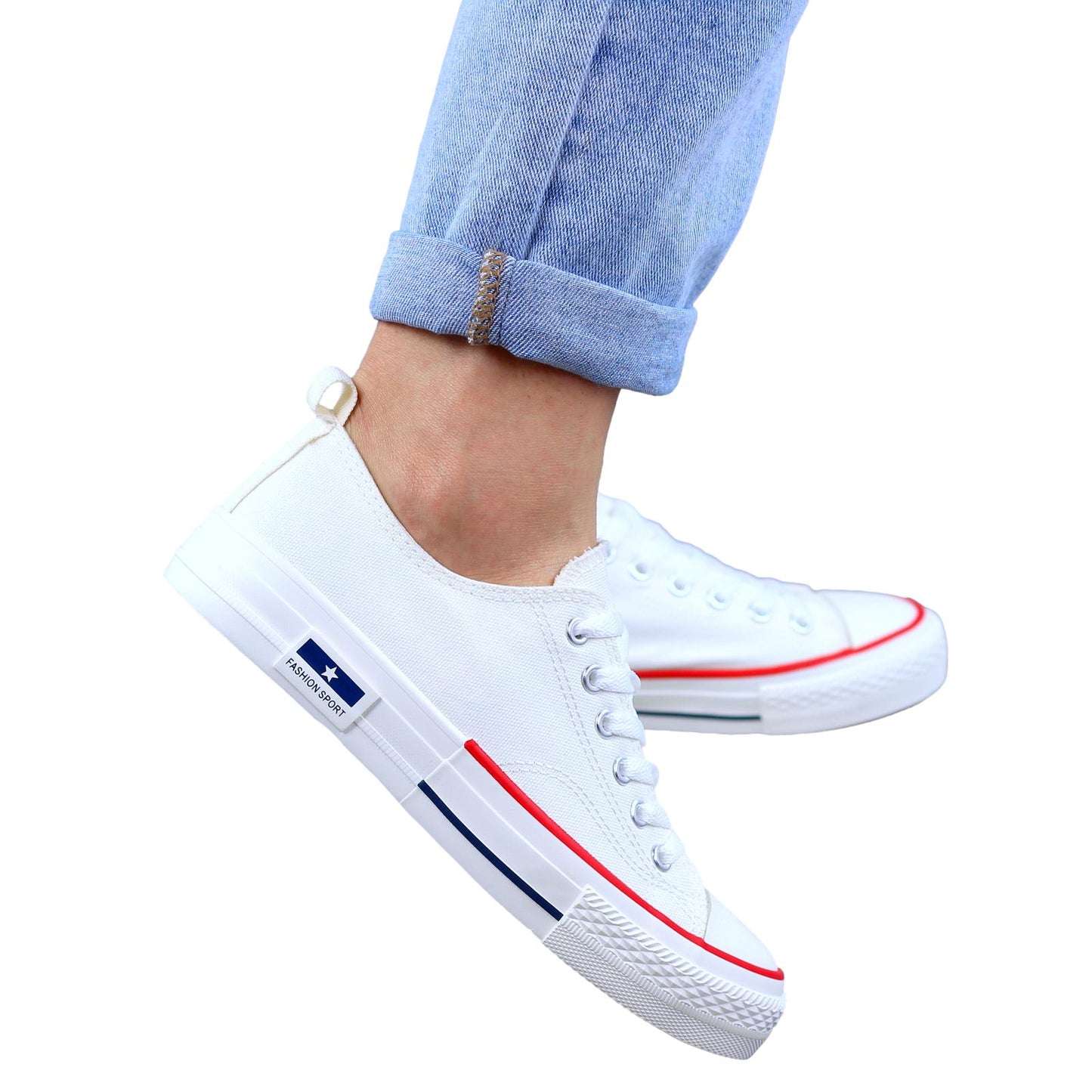 БЕЛИ ГЛАДКИ ТЕКСТИЛНИ ДАМСКИ КЕСОВЕ FASHION