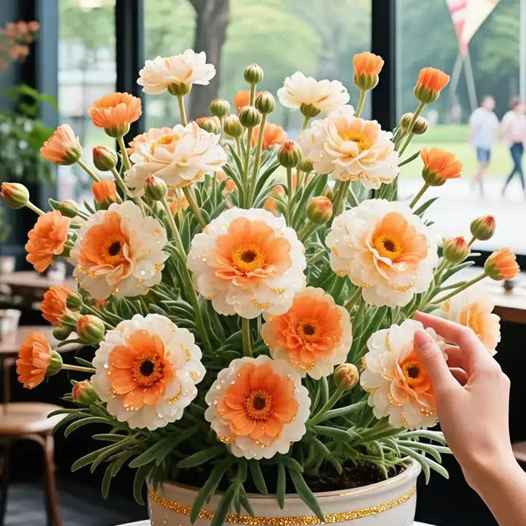 Golden Lace Portulaca🌸✨ Разкошни двойни цветове за безпроблемно лято