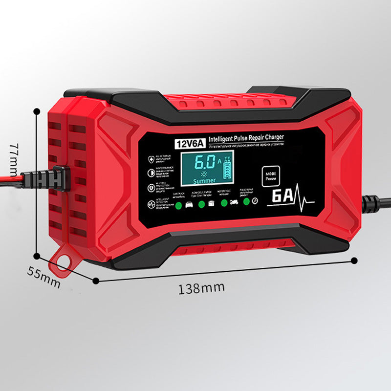 🔥 Паметно зарядно устройство за автомобили и мотоциклети - 220V - EU щепсел 🚗⚡