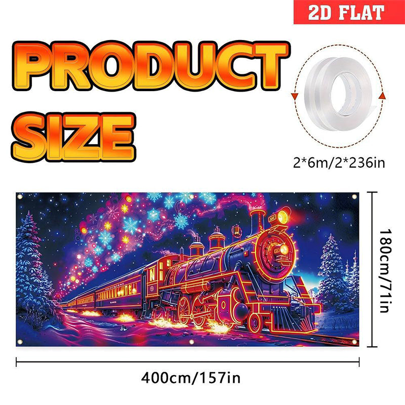 🎄Praznična razprodaja - 40 % POPUST! Praznični transparent za garažna vrata