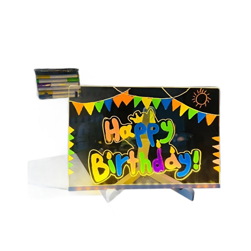 🔥👨🎨 Изтриваема, осветена акрилна дъска за рисуване със стойка 🎨✨