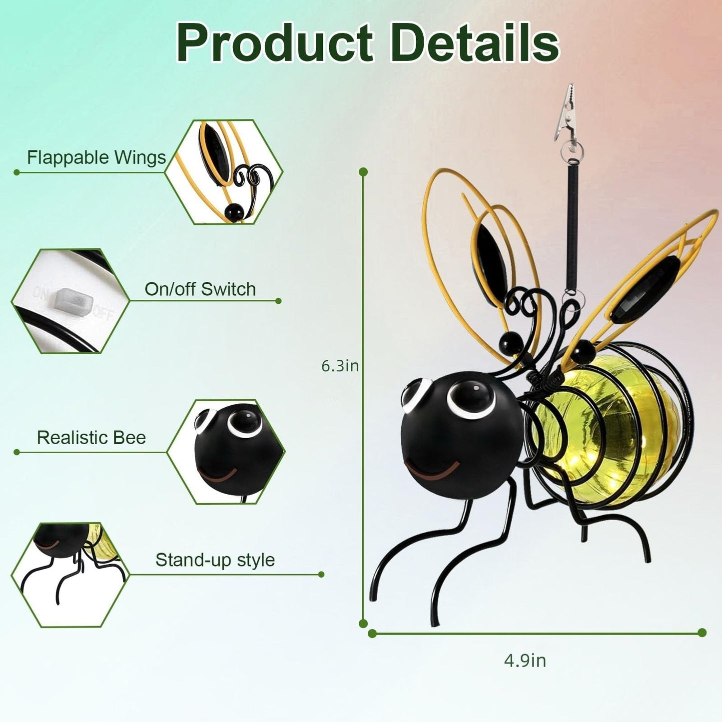🔥 Zadnji dan promocije 🐝 Solarna viseča svetilka proti žuželkam