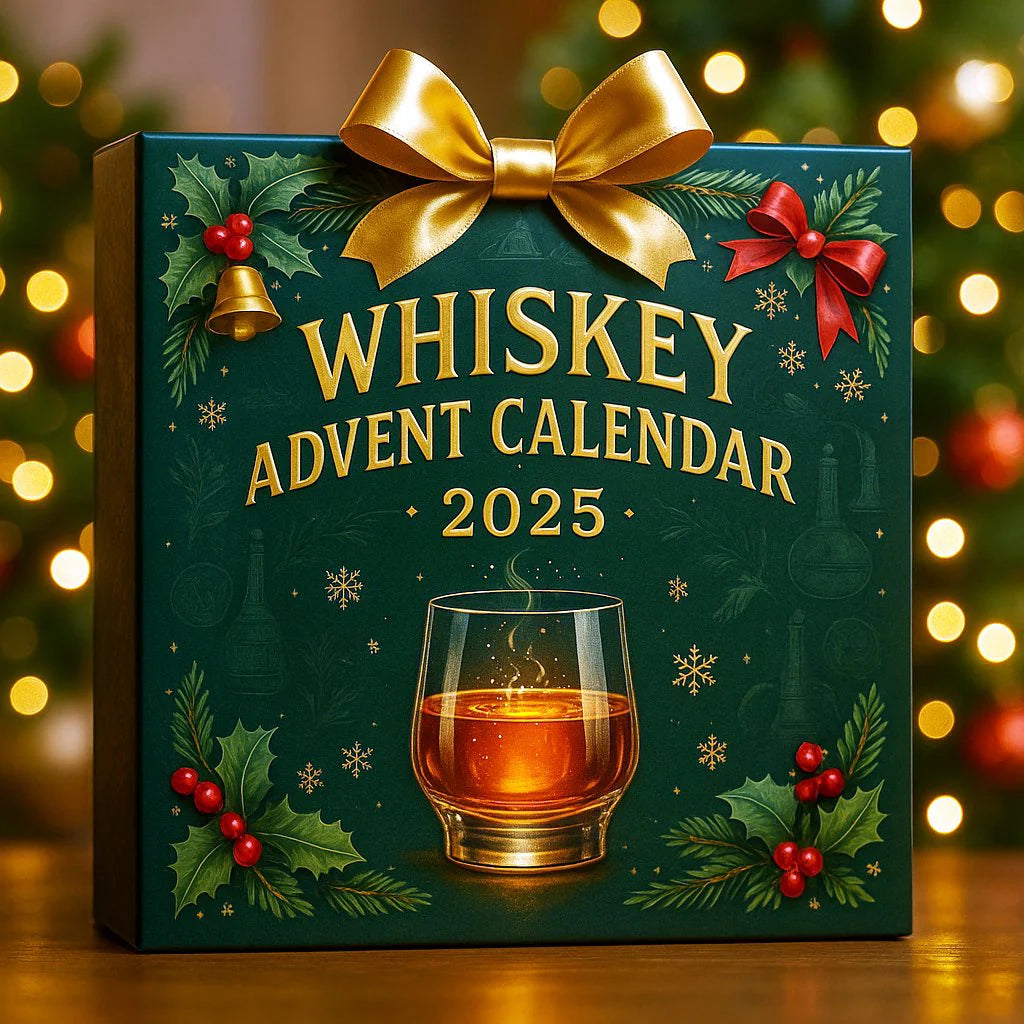 Piwo, whisky, butelka, świąteczne pudełko niespodzianka.