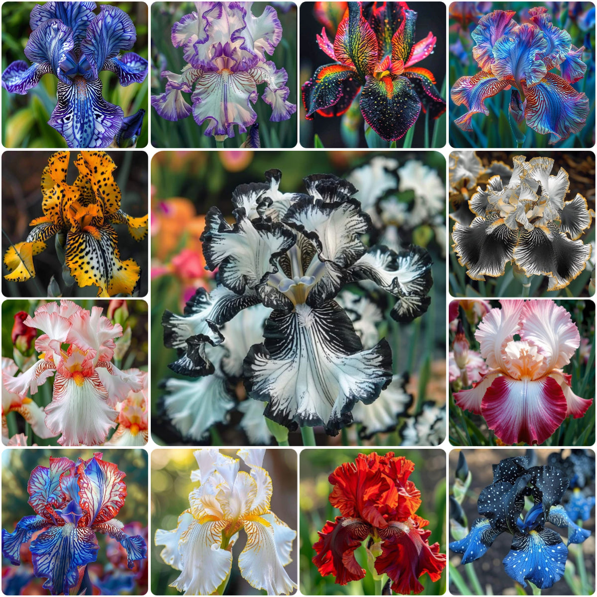 ⚜️Redek, visok bradati iris (premium sorta s koreninami)