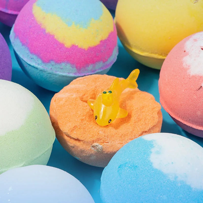 🔥🛁 Naturalne kule do kąpieli dla dzieci z mega bąbelkami i niespodzianką w środku 🥚✨12 szt. [1 opakowanie]
