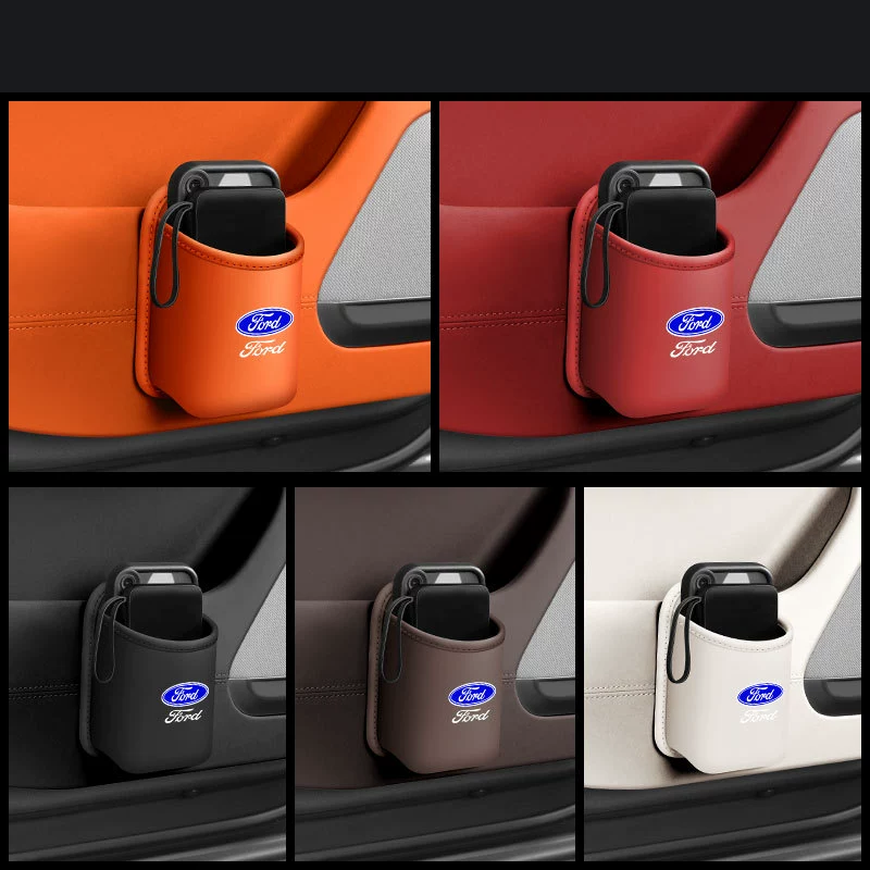 Кожен органайзер за чаши за кола
