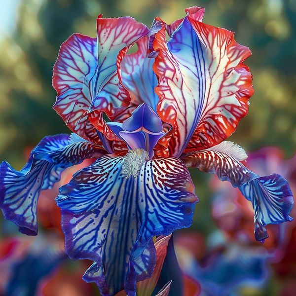 ⚜️Redek, visok bradati iris (premium sorta s koreninami)