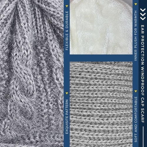 [Zimska razprodaja⛄] Celovita zaščita za ušesa, kapa in šal, odporna na veter✨