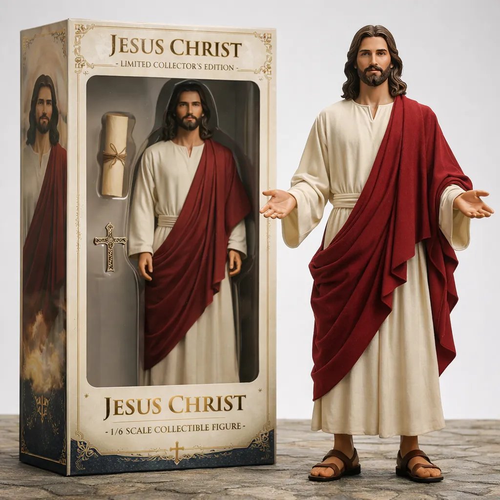 (🎁Последен ден 50% отстъпка)🙏✝️Исус Христос - Лимитирано колекционерско издание, фигурка в мащаб 1/6