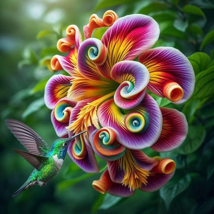 Semena rože Rainbow Swirl Spiral – redka roža