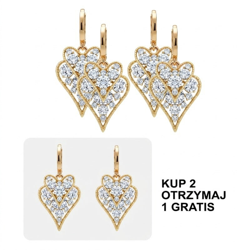 ✨ Sijoči srčki uhani – elegantni in primerni za vsako priložnost