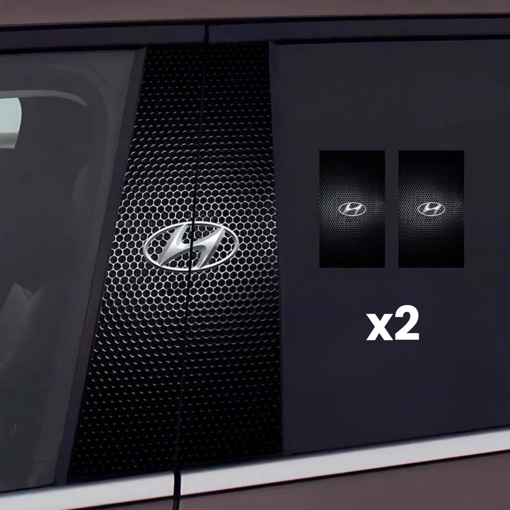 2x Naklejki na szybę samochodową z logo