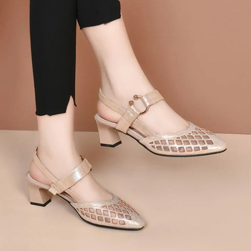 ✨Sprawiają, że stajesz się bardziej elegancka i pewna siebie💟Sandały na wysokim obcasie w stylu vintage