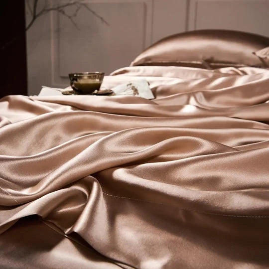 Luksusowy zestaw luksusowych poszewek na kołdrę z czystego jedwabiu morwowego