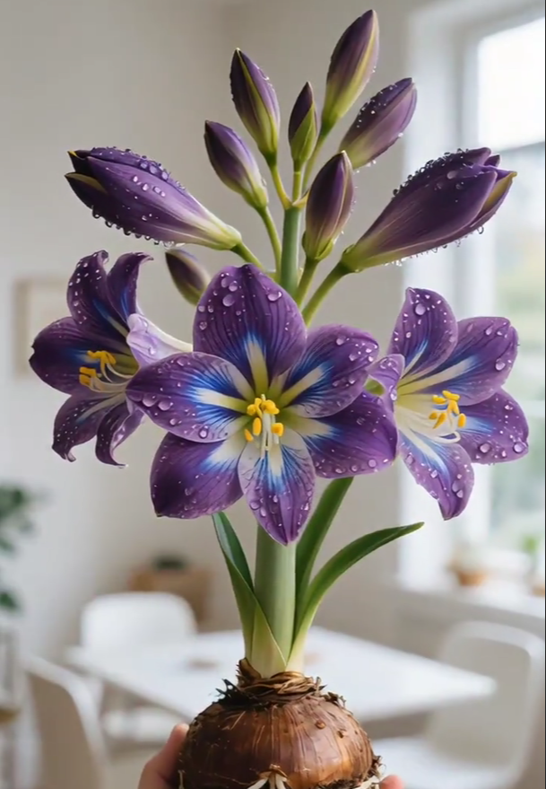 Луковици от ароматен амарилис с двойни венчелистчета