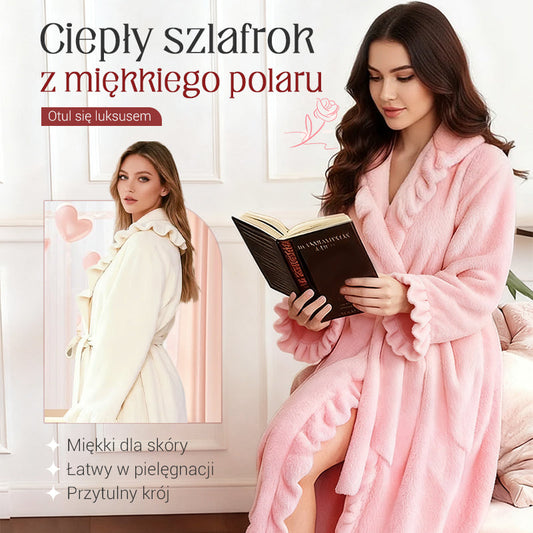 🧖 Miękki i puszysty szlafrok - Materiał przyjazny dla skóry