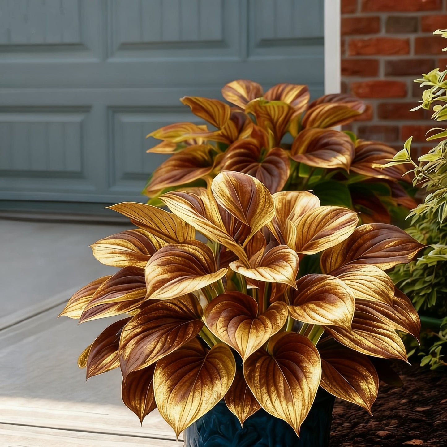 🌈🔥 Лимитирана серия хости с дъгови пламъци - рядка многоцветна листа, ексклузивно в нашия магазин 🌸