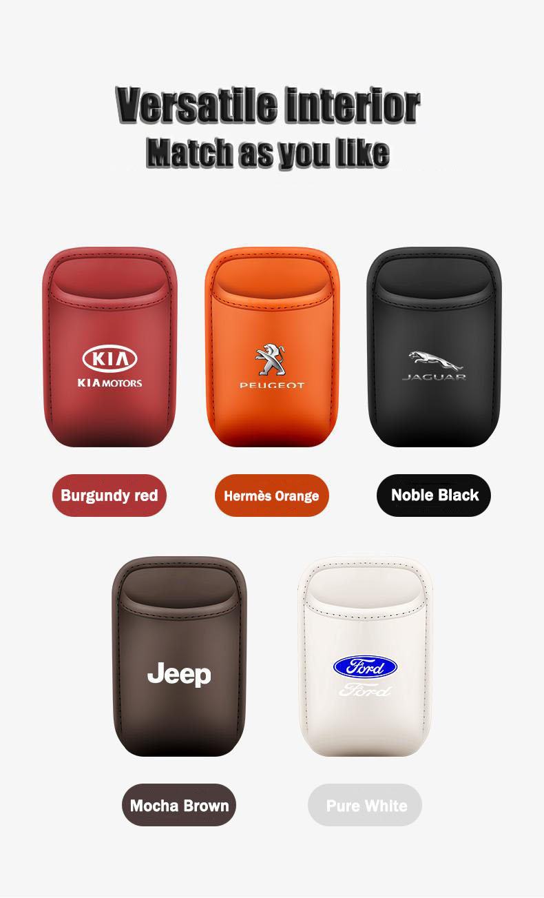 Кожен органайзер за чаши за кола