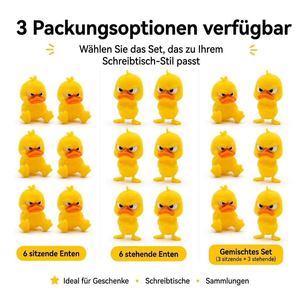 😠 Figurka Angry Duck Desk – Dodaj odrobinę zawadiackiego charakteru swojemu biurku! 🐥
