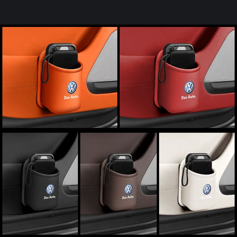 Кожен органайзер за автомобилни поставки за чаши
