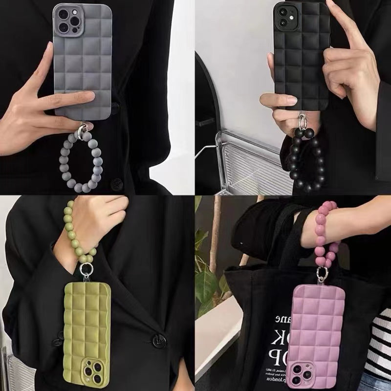 Матирана перлена гривна за iPhone