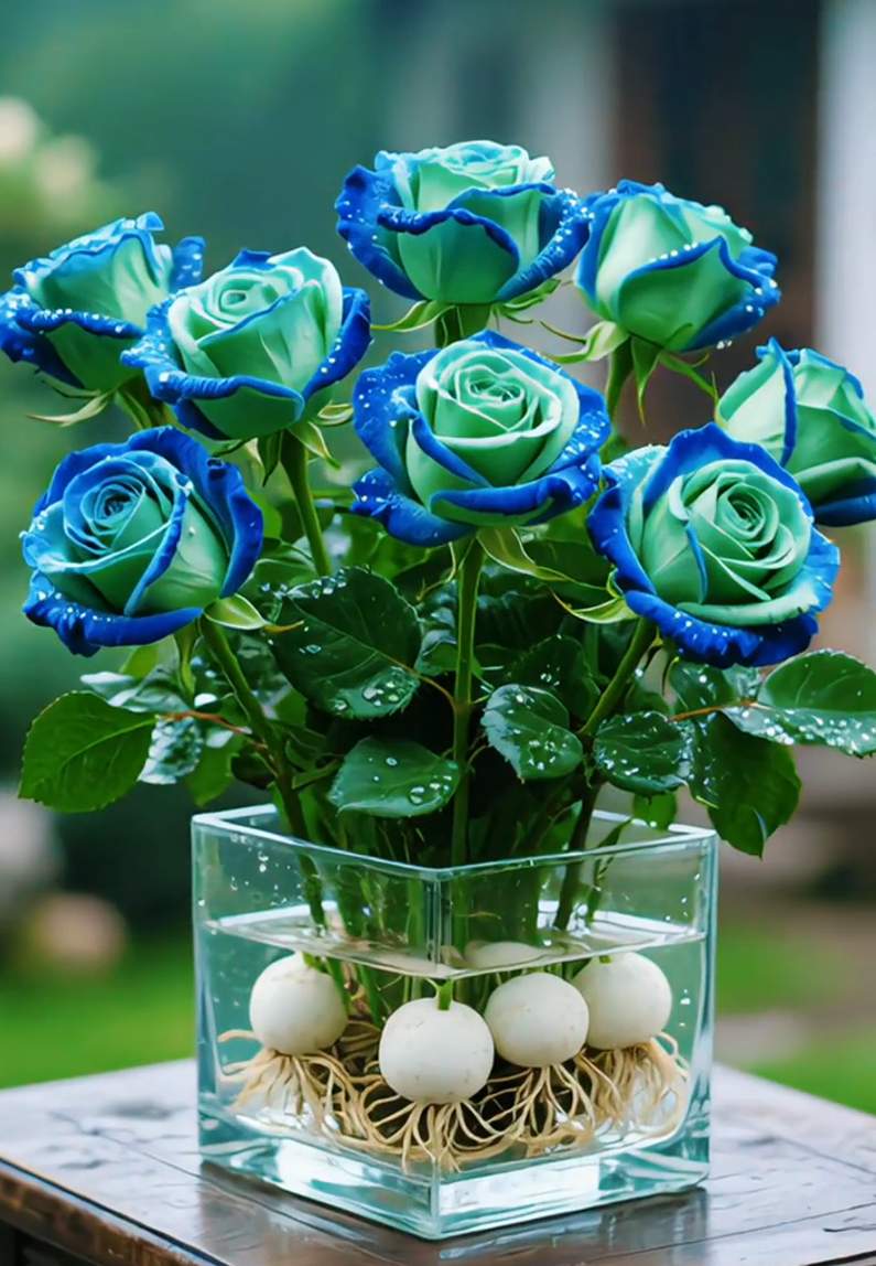 🌈Хидропонни, редки, двуцветни розови луковици: цветно чудо на природата 🌹