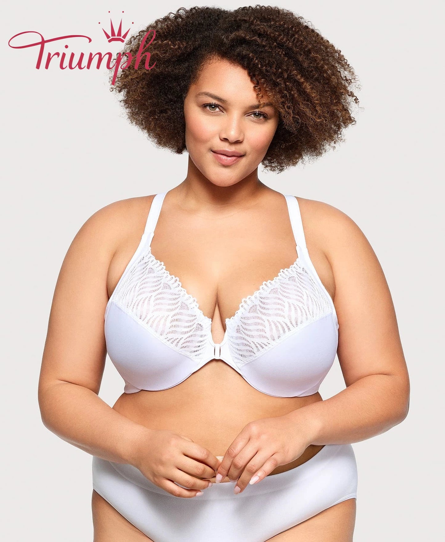 Triumph - (4 szt.) - 💖Biustonosz z zapięciem z przodu i tyłem w kształcie litery T