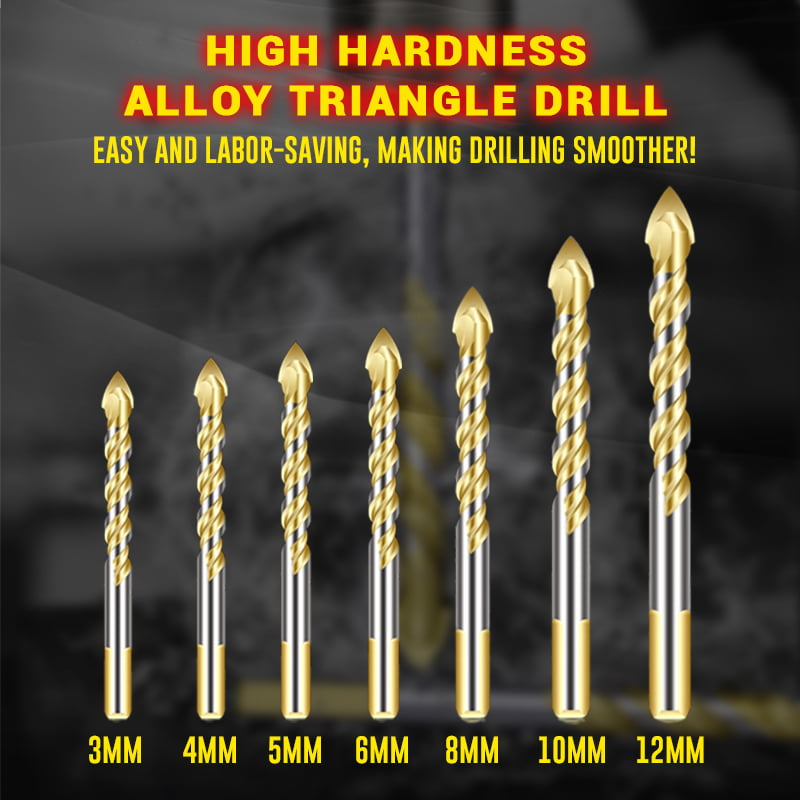 Триъгълно свредло от волфрамова стомана с висока твърдост