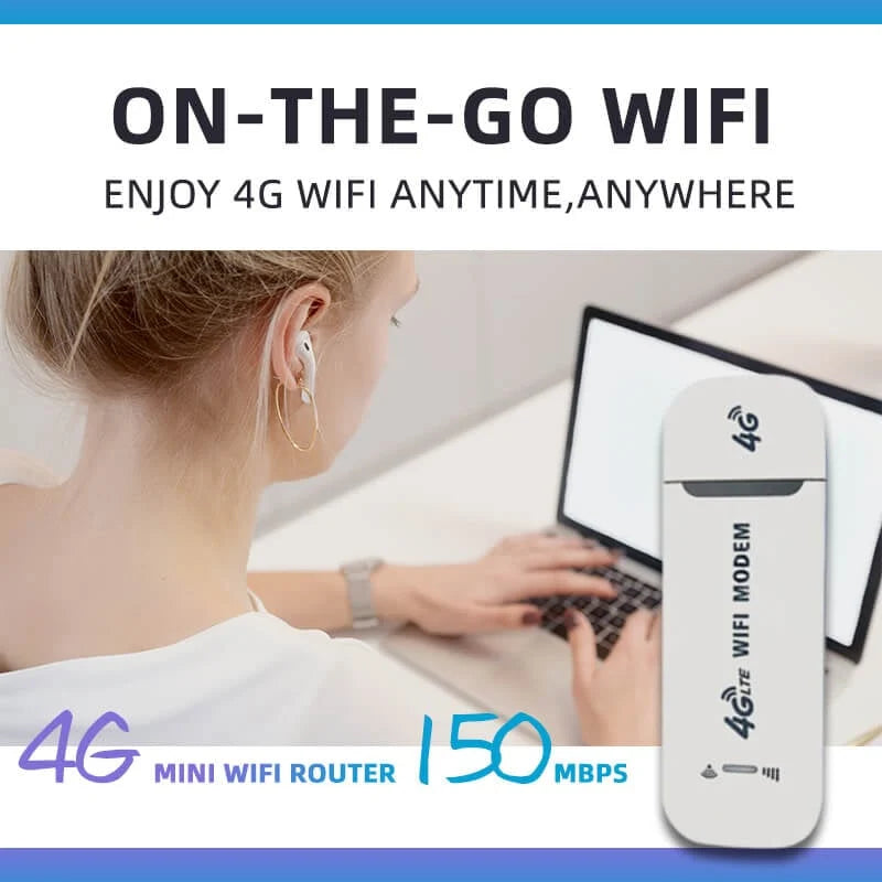 4G LTE рутер Безжичен мобилен широколентов достъп USB 150Mbps Безжичен мрежов адаптер