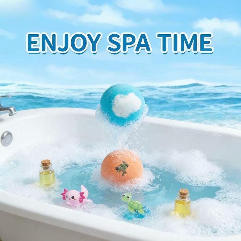 🔥🛁 Naturalne kule do kąpieli dla dzieci z mega bąbelkami i niespodzianką w środku 🥚✨12 szt. [1 opakowanie]