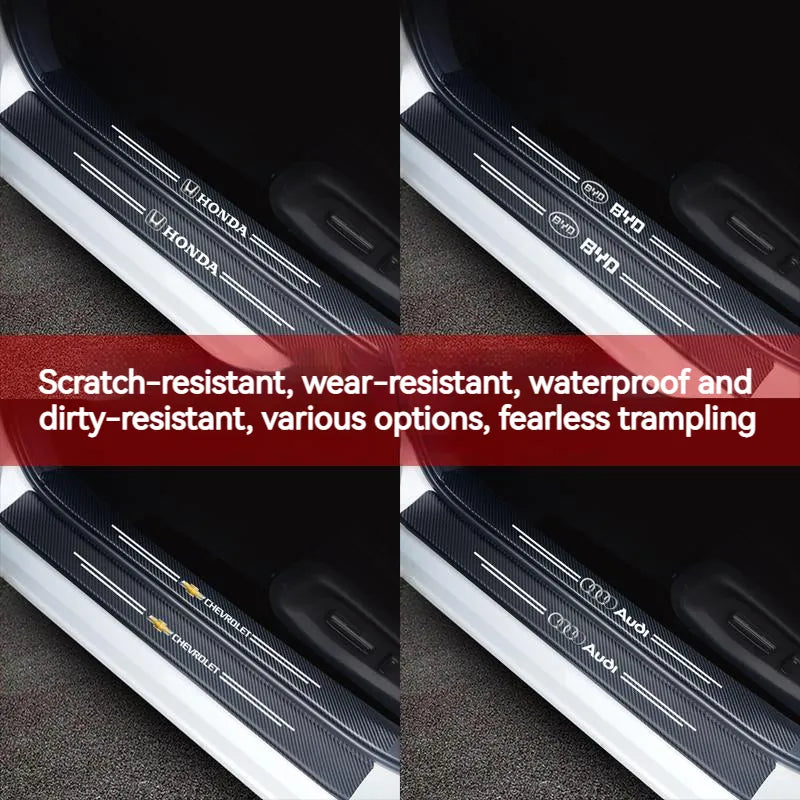 Черен петък ✨50% ОТСТЪПКА ✨Карбонови стикери за прагове на врати ✨9 бр. ✨