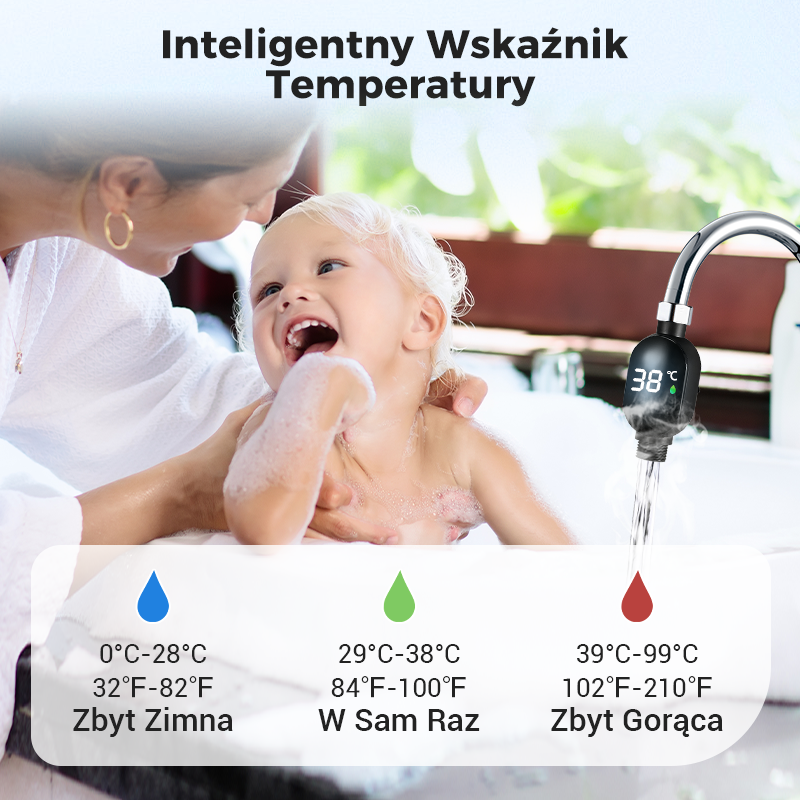 💧Termometer za prhanje🌡️ Nič več ugibanja – takojšnja temperatura! 🚿