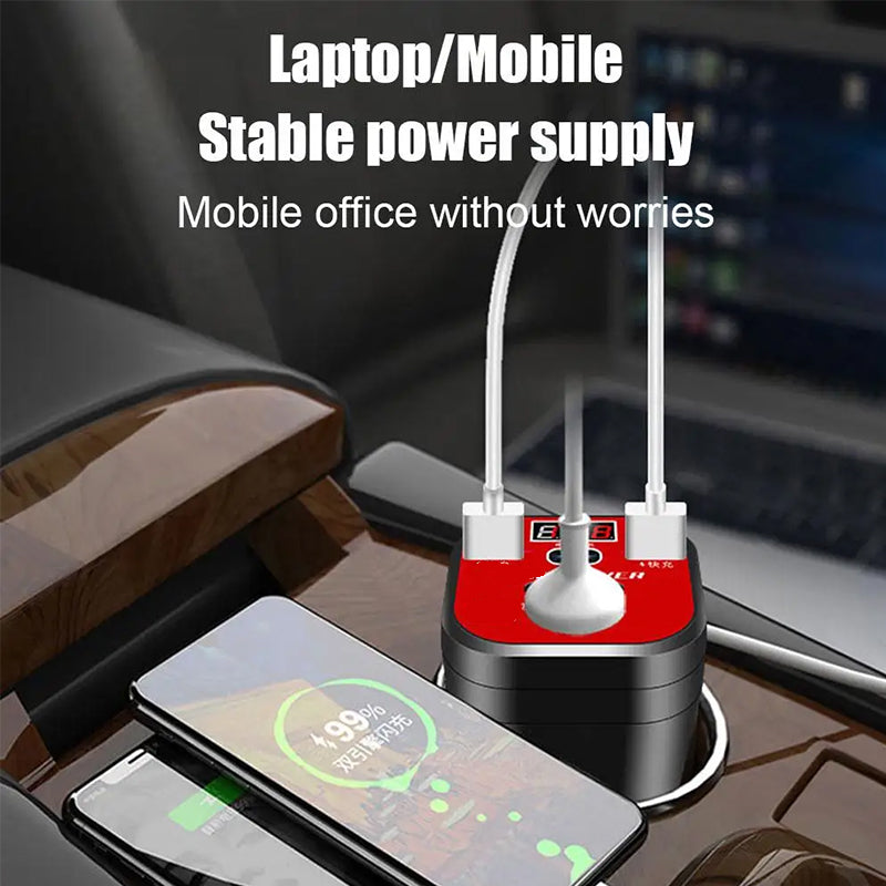 Автомобилен конвертор тип Cup Inverter QC Charger