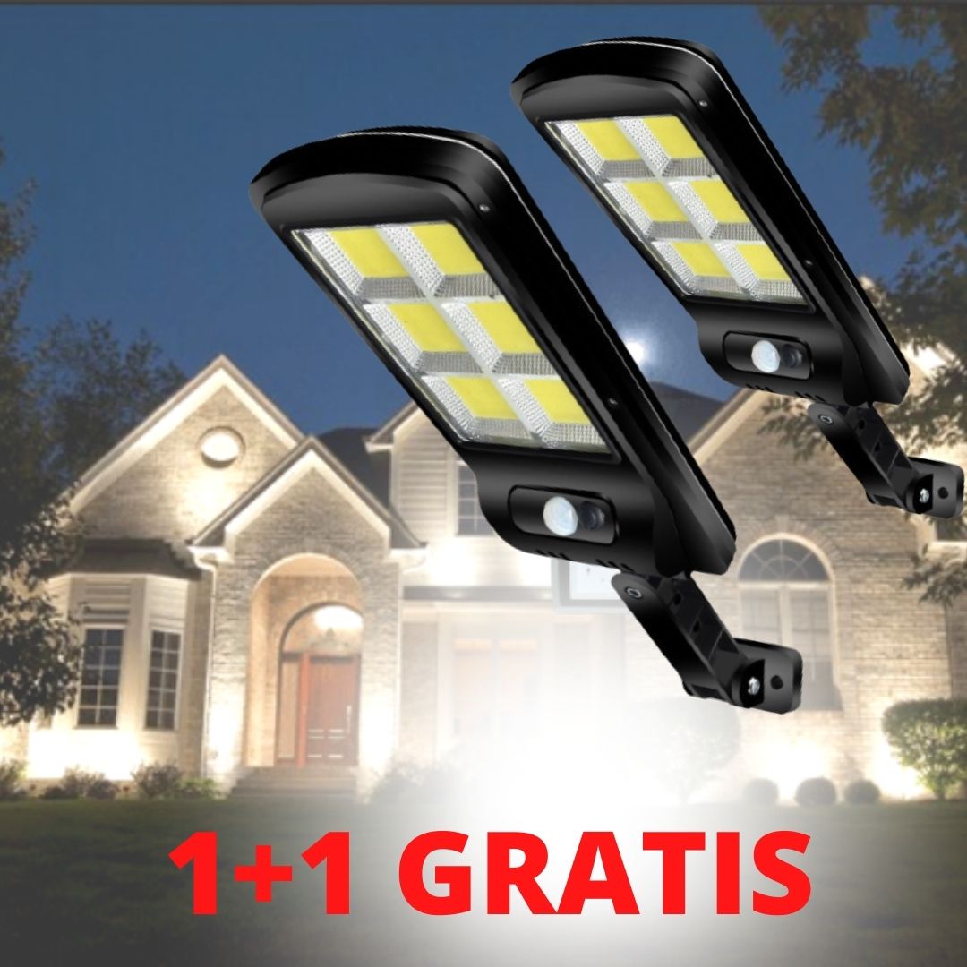 Соларна LED лампа 180W (Купувате 1, получавате 2 броя)