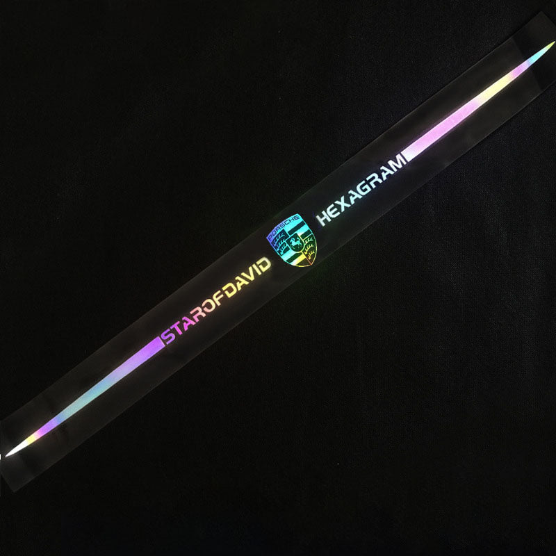 3D цветни лазерно отразяващи стикери за кола 4 бр.