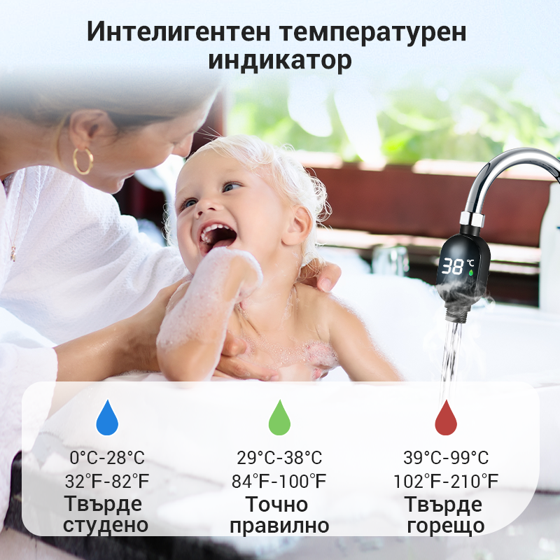 💧Душ термометър🌡️ Няма повече гадаене – незабавна температура! 🚿