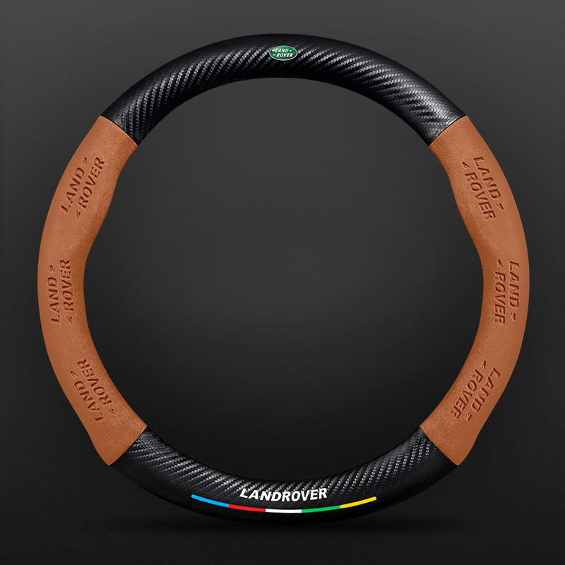 TrackVibe | Черен калъф за волан от карбонов велур – противоплъзгащ и устойчив на износване