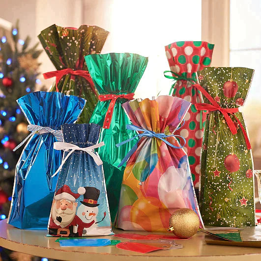 🎅🎁 Najlepsza na świecie torba na prezenty świąteczne ze sznurkiem