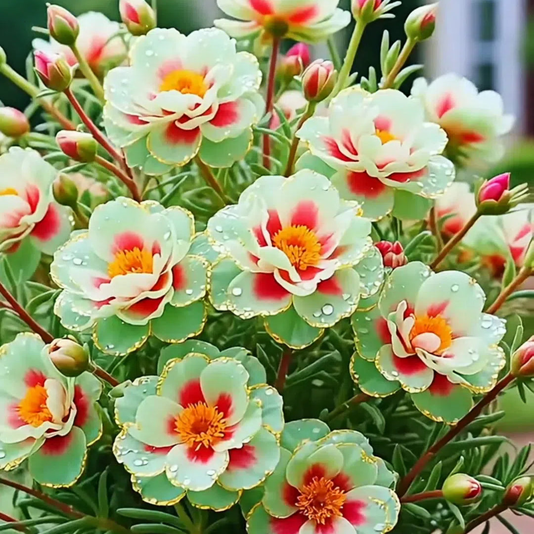 Golden Lace Portulaca🌸✨ Разкошни двойни цветове за безпроблемно лято
