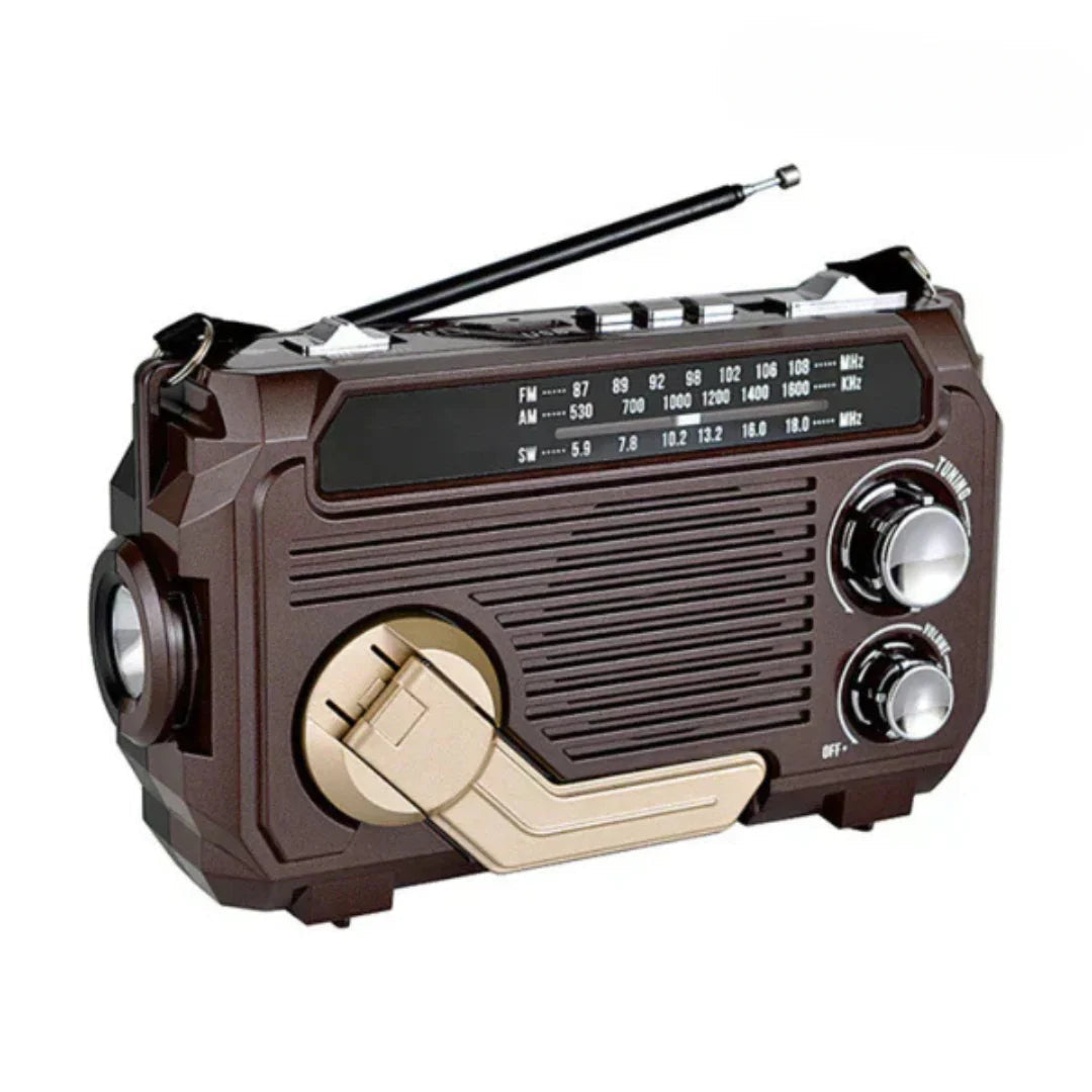 Ročni radio s funkcijo zasilnega polnjenja