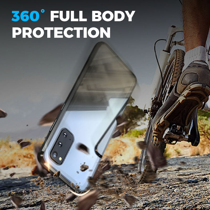 💥Магнитен калъф от закалено стъкло, двустранен, за телефони от серията Samsung S23-S25