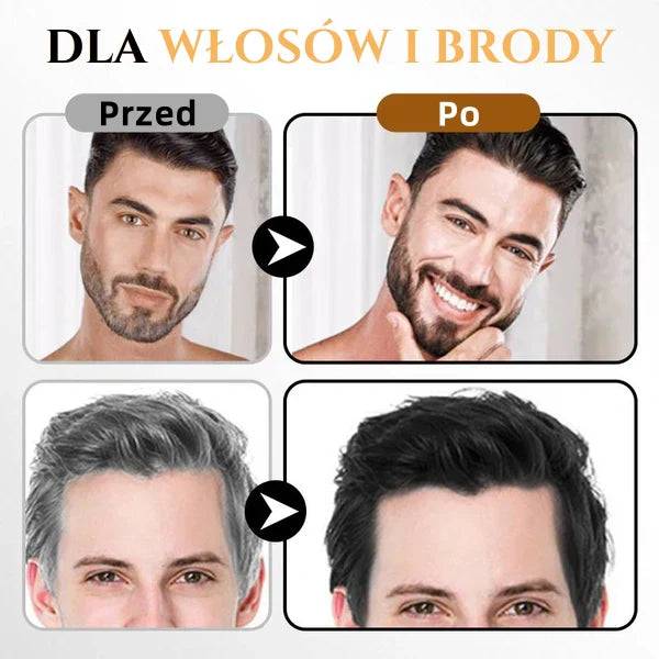 Шампоан за коса с незабавен боядисващ ефект - Брада и коса