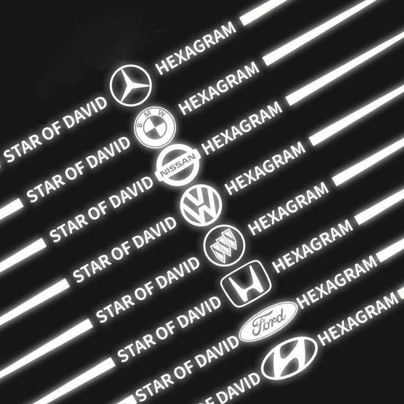 3D цветни лазерно отразяващи стикери за кола 4 бр.