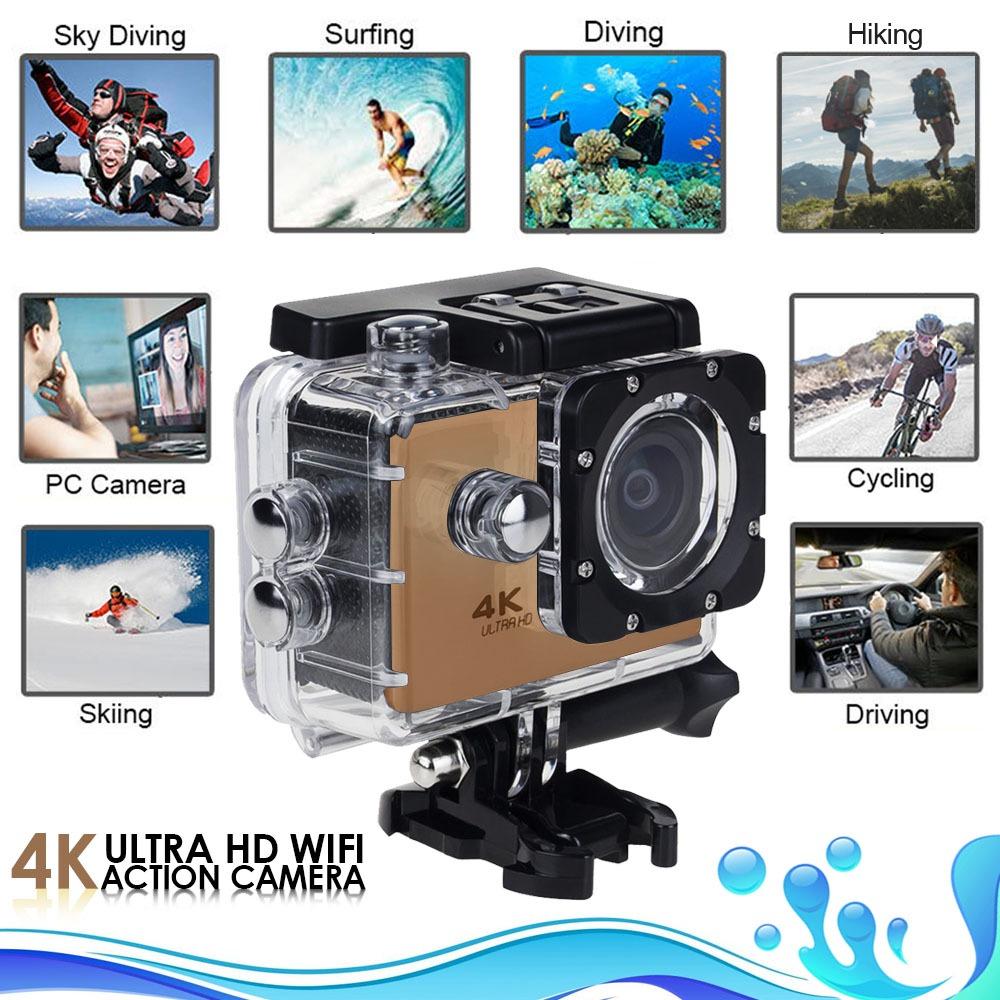 4K Ultra HD Екшън камера, водоустойчива, WiFi