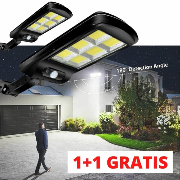Соларна LED лампа 180W (Купувате 1, получавате 2 броя)